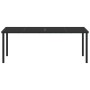 Mesa de Jardín Negro 200 x 80 x 73 cm Metal en Mesas de jardín | Comprar online en Foru.es