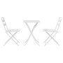 Juego Bistro de Jardín 3 pcs Acero en Conjuntos de jardín | Comprar online en Foru.es