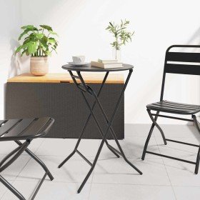 Mesa de Jardín Antracita 50 x 50 x 72 cm Metal en Mesas de jardín | Comprar online en Foru.es