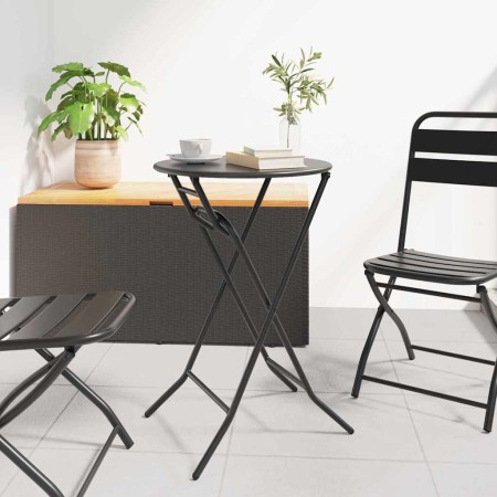 Mesa de Jardín Antracita 50 x 50 x 72 cm Metal en Mesas de jardín | Comprar online en Foru.es