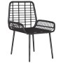 Conjunto de Comedor de Jardín 3 pcs Negro y Antracita en Conjuntos de jardín | Comprar online en Foru.es