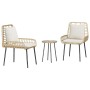 Conjunto de Comedor de Jardín 3 pcs Marrón y crema en Conjuntos de jardín | Comprar online en Foru.es
