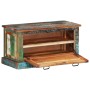 Banco zapatero de madera maciza reciclada de vidaXL, Bancos para recibidores y almacenamiento - Ref: Foro24-244832, Precio: 2...