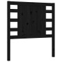 Estructura de cama individual con cabecero madera maciza negro de vidaXL, Camas y somieres - Ref: Foro24-3192780, Precio: 133...