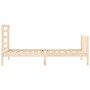 Estructura de cama con cabecero madera maciza 90x200 cm de vidaXL, Camas y somieres - Ref: Foro24-3192866, Precio: 88,26 €, D...