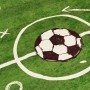 Alfombra niños lavable antideslizante campo fútbol 160x230 cm en Alfombras | Comprar online en Foru.es