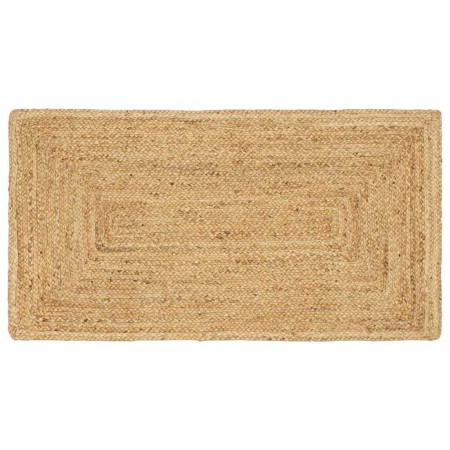 Alfombra de área Beige 60 x 110 cm yute en Alfombras | Comprar online en Foru.es