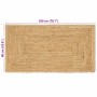 Alfombra de área Beige 60 x 200 cm yute en Alfombras | Comprar online en Foru.es