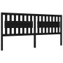 Estructura de cama con cabecero madera maciza negro 200x200 cm de vidaXL, Camas y somieres - Ref: Foro24-3192450, Precio: 221...