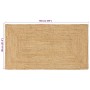 Alfombra de área Beige 80 x 150 cm yute en Alfombras | Comprar online en Foru.es