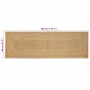 Alfombra de área Beige 80 x 300 cm yute en Alfombras | Comprar online en Foru.es