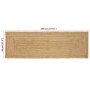 Alfombra de área Beige 80 x 400 cm yute en Alfombras | Comprar online en Foru.es