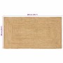 Alfombra de área Beige 100 x 200 cm yute en Alfombras | Comprar online en Foru.es