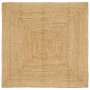 Alfombra de área Beige 120 x 120 cm yute en Alfombras | Comprar online en Foru.es