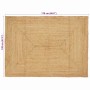 Alfombra de área Beige 120 x 170 cm yute en Alfombras | Comprar online en Foru.es
