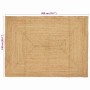 Alfombra de área Beige 140 x 200 cm yute en Alfombras | Comprar online en Foru.es