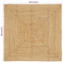 Alfombra de área Beige 160 x 160 cm yute en Alfombras | Comprar online en Foru.es