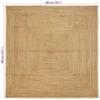 Alfombra de área Beige 200 x 200 cm yute en Alfombras | Comprar online en Foru.es
