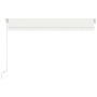 Toldo retráctil manual con LED crema 400x300 cm en Toldos | Comprar online en Foru.es