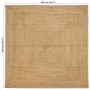 Alfombra de área Beige 240 x 240 cm yute en Alfombras | Comprar online en Foru.es