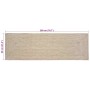 Alfombra Natural y blanco 60 x 200 cm yute en Alfombras | Comprar online en Foru.es