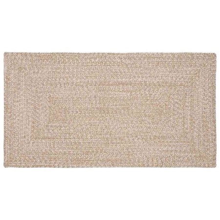 Alfombra Natural y blanco 80 x 150 cm yute en Alfombras | Comprar online en Foru.es