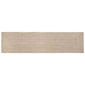 Alfombra Natural y blanco 80 x 400 cm yute en Alfombras | Comprar online en Foru.es
