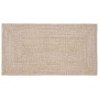 Alfombra Natural y blanco 100 x 200 cm yute en Alfombras | Comprar online en Foru.es