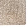 Alfombra Natural y blanco 100 x 200 cm yute en Alfombras | Comprar online en Foru.es