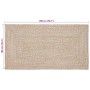 Alfombra Natural y blanco 100 x 200 cm yute en Alfombras | Comprar online en Foru.es