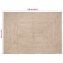 Alfombra Natural y blanco 160 x 230 cm yute en Alfombras | Comprar online en Foru.es