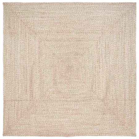 Alfombra Natural y blanco 240 x 240 cm yute en Alfombras | Comprar online en Foru.es