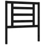 Estructura de cama individual con cabecero madera maciza negro de vidaXL, Camas y somieres - Ref: Foro24-3192845, Precio: 120...