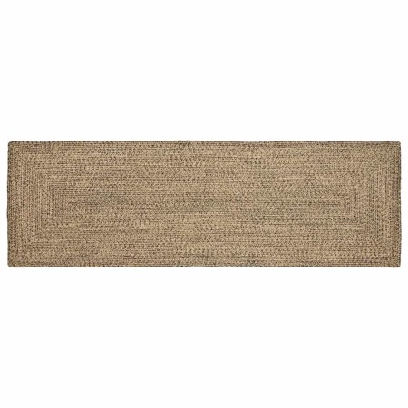 Alfombra Natural y negro 80 x 250 cm yute en Alfombras | Comprar online en Foru.es