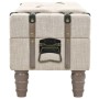 Banco de almacenamiento madera maciza y acero 111x34x37 cm de vidaXL, Bancos para recibidores y almacenamiento - Ref: Foro24-...