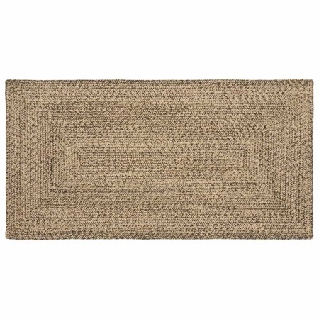 Alfombra Natural y negro 100 x 200 cm yute en Alfombras | Comprar online en Foru.es