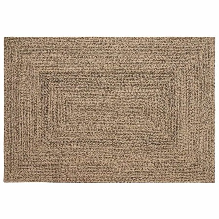 Alfombra Natural y negro 120 x 170 cm yute en Alfombras | Comprar online en Foru.es