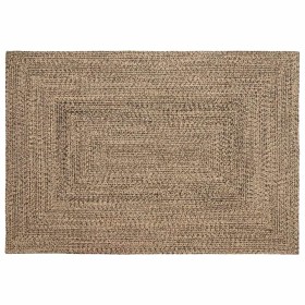 Alfombra Natural y negro 140 x 200 cm yute en Alfombras | Comprar online en Foru.es