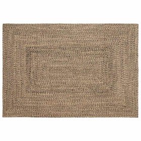 Alfombra Natural y negro 140 x 200 cm yute en Alfombras | Comprar online en Foru.es
