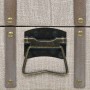 Banco de almacenamiento madera maciza y acero 111x34x37 cm de vidaXL, Bancos para recibidores y almacenamiento - Ref: Foro24-...