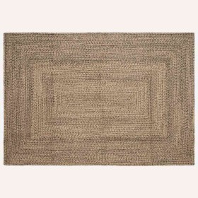 Alfombra Natural y negro 160 x 230 cm yute en Alfombras | Comprar online en Foru.es