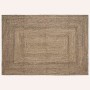 Alfombra Natural y negro 160 x 230 cm yute en Alfombras | Comprar online en Foru.es