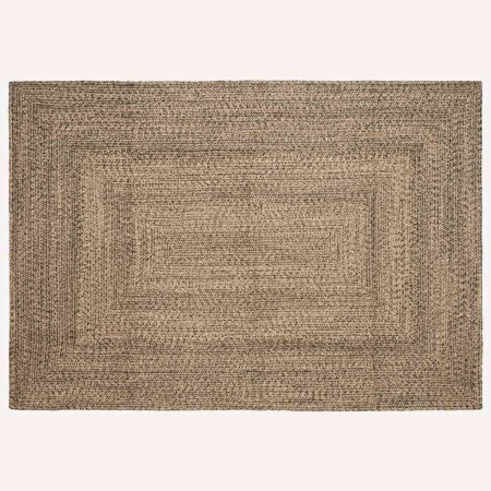 Alfombra Natural y negro 200 x 290 cm yute en Alfombras | Comprar online en Foru.es
