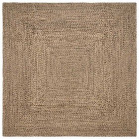 Alfombra Natural y negro 300 x 300 cm yute en Alfombras | Comprar online en Foru.es