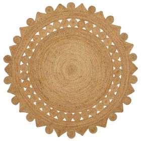 Alfombra Marrón Ø 180 cm yute en Alfombras | Comprar online en Foru.es