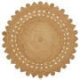 Alfombra Marrón Ø 180 cm yute en Alfombras | Comprar online en Foru.es