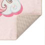 Alfombra niños lavable antideslizante unicornio rosa 160x230 cm en Alfombras | Comprar online en Foru.es