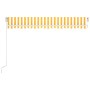 Toldo retráctil manual con LED amarillo y blanco 450x300 cm en Toldos | Comprar online en Foru.es