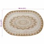 Alfombra de yute Floral Natural 122 x 183 cm yute en Alfombras | Comprar online en Foru.es