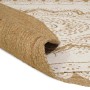 Alfombra de yute Floral Natural 152 x 245 cm yute en Alfombras | Comprar online en Foru.es